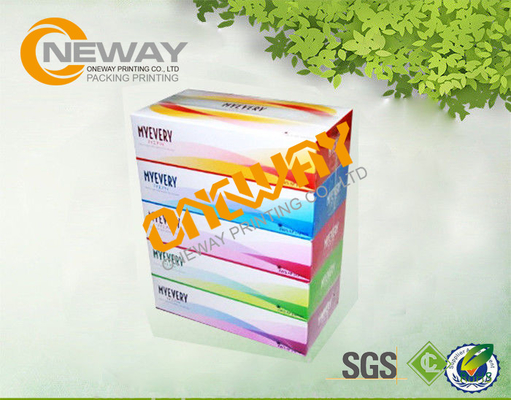 Product Packaging Boxes / Convenient Rectangle Tissue Paper Custom Folding Boxes