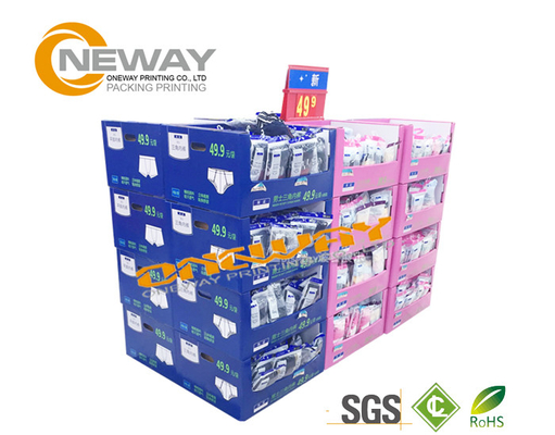 Pallet Cardboard Counter Top Display Gloss Or Matt Lamination