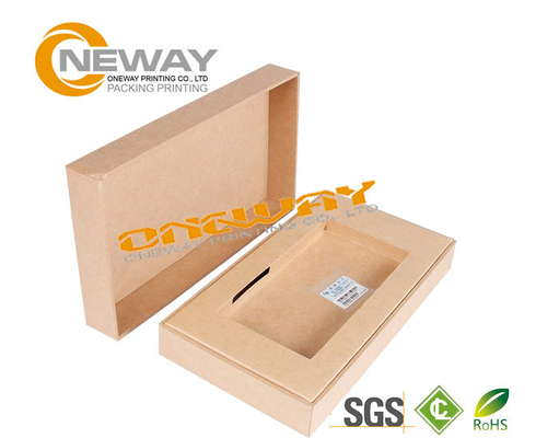 Recycled Kraft Paper Custom Printed Gift Boxes / Retail Gift Boxes