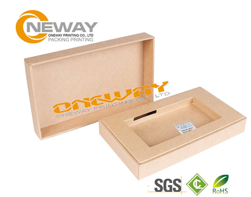 Recycled Kraft Paper Custom Printed Gift Boxes / Retail Gift Boxes