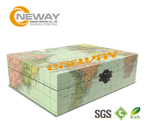 Silk Screen Printing Gift Packaging Box ,  Brown Kraft Magnetic Gift Boxes