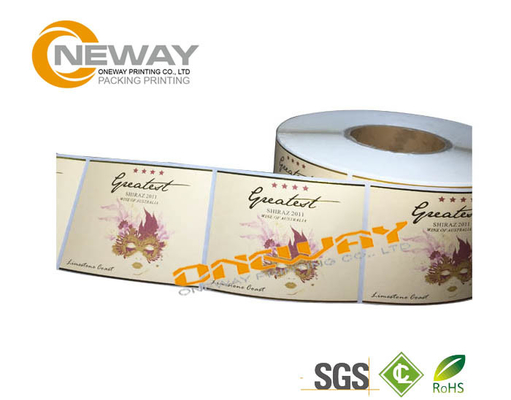 OEM Custom Beverage Labels Printing Wine Bottle Labels Of Roll Adhesive Sticker