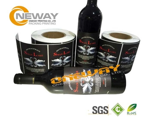 OEM Custom Beverage Labels Printing Wine Bottle Labels Of Roll Adhesive Sticker