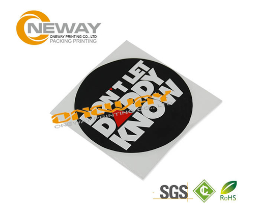 CMYK Full Color Round Stickers Custom Label Tags Of Adhesive