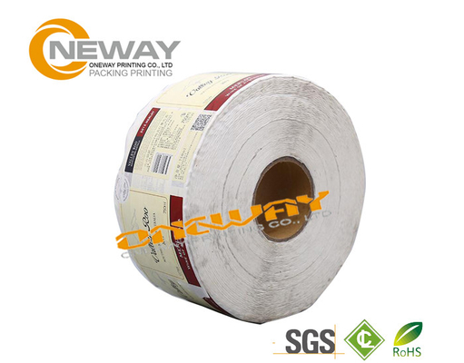 Packaging Paper Custom Label Tags Self Adhesive for Wine Bottle Tag