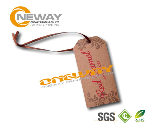 Recyclable Matt Swing Custom Paper Labels For Bottles And Cloth Attached Or Shoes