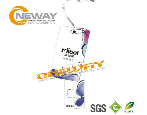 Spot UV Paper Custom Label Tags Tab For Bags And Tent Boxes