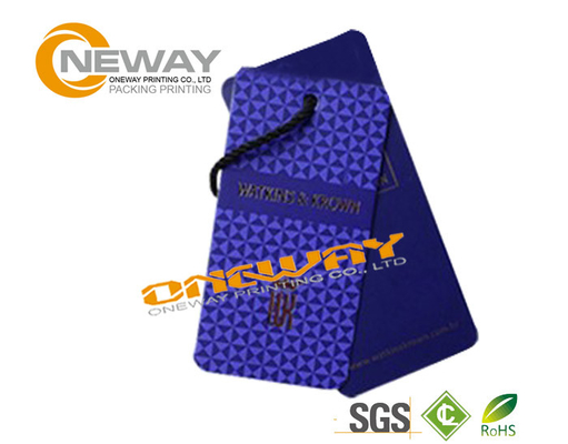 Spot UV Paper Custom Label Tags Tab For Bags And Tent Boxes