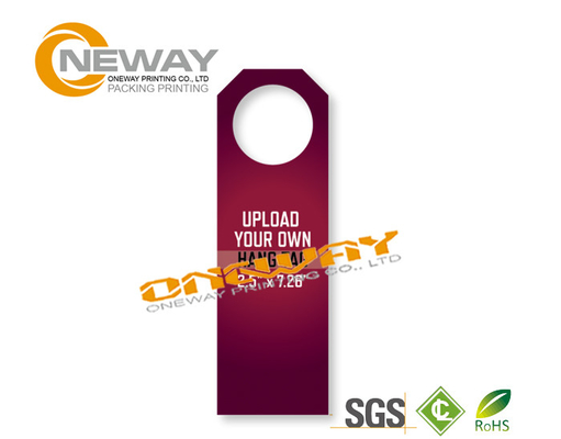 Round Hole Neck Wine Bottle Labels With Full Colour Printed Custom