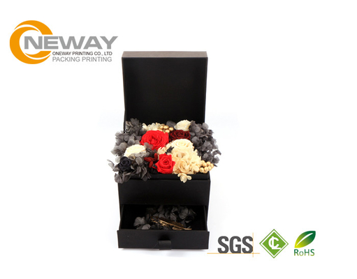 Universal Cube Flower Paper Box with CMYK Full Color Offset Printing