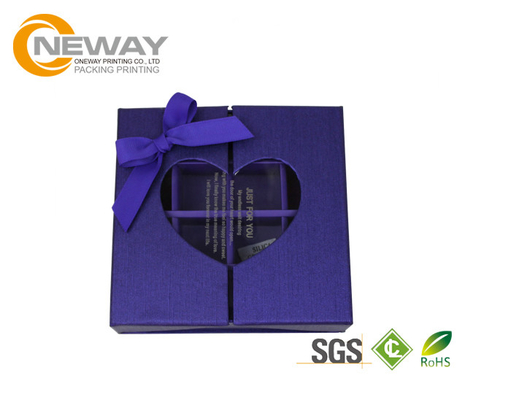 Flower Gift Box Full Color Elegant Square Rigid Cardboard Flower Paper Box with Clear Window