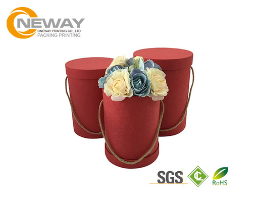 Flower Gift Box Luxury Rose Delivery Round Flower Paper Box / Personalized Gift Boxes
