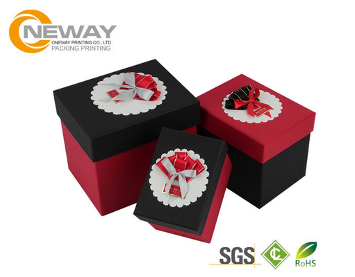 Flower Gift Box Texture Paper Lovely Rose Flower Packaging Box for Valentine'S Day Present