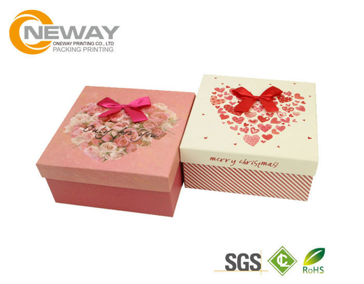 Flower Gift Box Ivory Colorful High Level Board Paper Flower Box With Gloss Lid