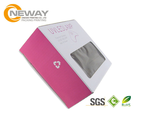 Superior Art Paper Electronics Packaging Boxes with Window , All Sizes Available