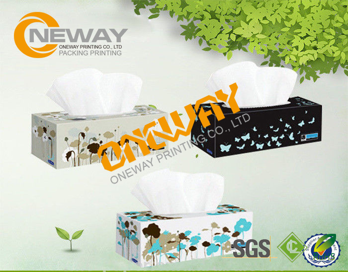 Product Packaging Boxes / Convenient Rectangle Tissue Paper Custom Folding Boxes