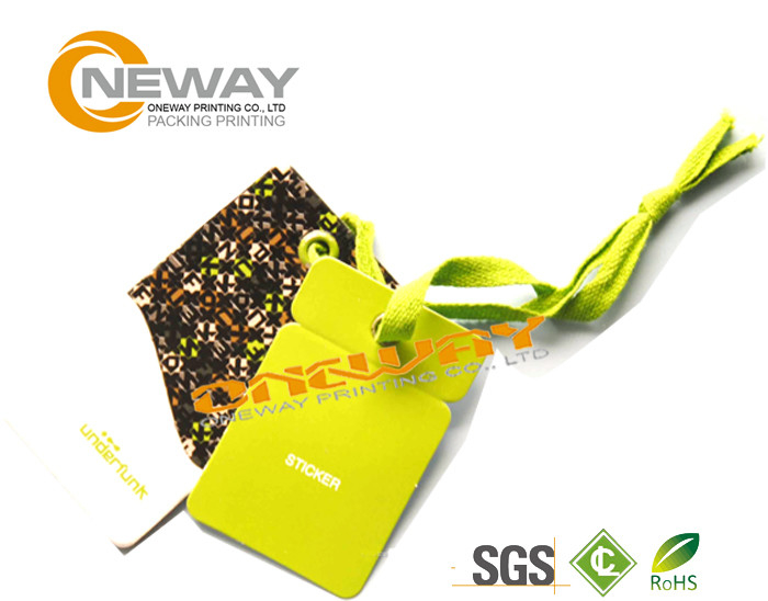 Eco - Friendly Paper Custom Label Tags Durable For Wine Bottle Neck