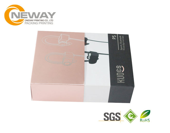 High End Cardboard Packaging Boxes for Earphone , Custom Logo Design